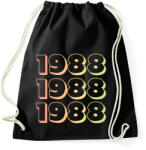 printfashion 1988 - Sportzsák, Tornazsák - Fekete (12737855)