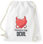 printfashion Valentine's day Devil - Sportzsák, Tornazsák - Fehér (4313768)