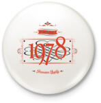 printfashion since-1978-red-black - Kitűző, hűtőmágnes - Fehér (3076524)