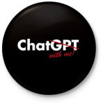 printfashion Chat with me - Kitűző, hűtőmágnes - Fekete (14581484)