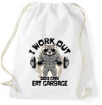 printfashion Gyúrós mosómedve - Sportzsák, Tornazsák - Fehér (15586170)