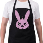 printfashion Gonosz nyuszi - Kötény - Fekete (4927654)