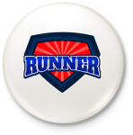printfashion SUPER RUNNER - Kitűző, hűtőmágnes - Fehér (11467014)
