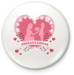 printfashion Édesanyámnak - Kitűző, hűtőmágnes - Fehér (4829039)