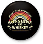 printfashion Whiskey-s csaj - Kitűző, hűtőmágnes - Fekete (3101695)