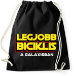 printfashion LEGJOBB BICIKLIS A GALAXISBAN - Sportzsák, Tornazsák - Fekete (11556097)