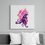 printfashion Polip vízfesték - Vászonkép - Fehér (6626810)