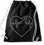 printfashion Macska életjel - Sportzsák, Tornazsák - Fekete (984534)