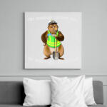 printfashion aki másnak vermet ás. . . - Vászonkép - Fehér (6629529)