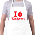 printfashion I love Karácsony - Kötény - Fehér (9550495)