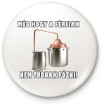 printfashion Férfi konyha - Kitűző, hűtőmágnes - Fehér (5147135)