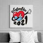 printfashion Valentin nap 2021 - Vászonkép - Fehér (6635236)