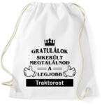printfashion Gratulálunk sikerült megtalálnod a legjobb traktorost - Sportzsák, Tornazsák - Fehér (14578132)