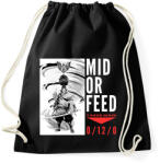 printfashion Yasuo - MID OR FEED - Sportzsák, Tornazsák - Fekete (15857707)