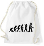 printfashion Az ember evolúciója - fekete - Sportzsák, Tornazsák - Fehér (13579692)