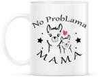 printfashion No ProbLama Mama - Bögre - Fehér (16355009)