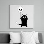 printfashion Páros cicás póló - a veszélyes - Vászonkép - Fehér (14689676)