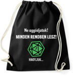 printfashion Minden rendben lesz! - Sportzsák, Tornazsák - Fekete (2760333)