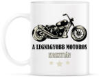 printfashion A legnagyobb motoros - Névvel - Bögre - Fehér (6366857)