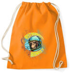 printfashion Űrhajós majom - Sportzsák, Tornazsák - Narancssárga (165440)