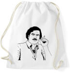 printfashion Pablo Escobar - Sportzsák, Tornazsák - Fehér (2759944)