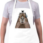 printfashion Mösziő Capybara - Kötény - Fehér (13576628)