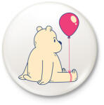 printfashion Maci lufival - Kitűző, hűtőmágnes - Fehér (6353040)