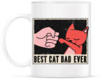 printfashion Best Cat Dad Ever - Bögre - Fehér (4174865)