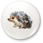 printfashion Watercolor Hedgehog - Kitűző, hűtőmágnes - Fehér (3081350)