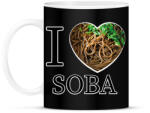 printfashion I love Soba - Bögre - Fekete (11336602)
