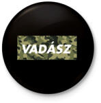 printfashion Vadász logó - Kitűző, hűtőmágnes - Fekete (3097905)