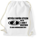 printfashion Kétféle sofőr: Lada - Sportzsák, Tornazsák - Fehér (2321243)
