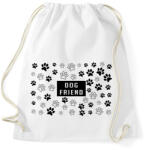 printfashion Dog friend - Sportzsák, Tornazsák - Fehér (12574308)