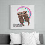 printfashion Egymásnak lettünk teremtve - vidra - Vászonkép - Fehér (14040838)