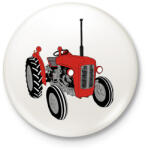 printfashion Traktor - Kitűző, hűtőmágnes - Fehér (13118380)