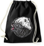 printfashion Farkasos - Sportzsák, Tornazsák - Fekete (14082354)