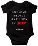 printfashion A legkúlabb emberek júliusban születnek - úgy mint én - Baba Body - Fekete (1423599)
