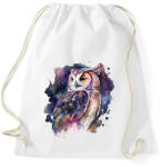 printfashion Bagoly - Sportzsák, Tornazsák - Fehér (13811974)