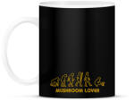 printfashion Mushroom lover (sárga felirat) - Bögre - Fekete (1111667)