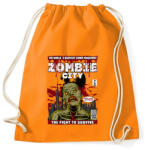 printfashion Zombi város - Sportzsák, Tornazsák - Narancssárga (207504)