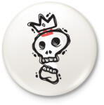 printfashion Királyi koponya - Kitűző, hűtőmágnes - Fehér (3075659)