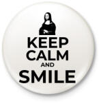 printfashion SMILE - Kitűző, hűtőmágnes - Fehér (11432658)