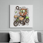 printfashion Motoros Rágcsávó - Vászonkép - Fehér (6630253)