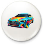 printfashion Audi - Kitűző, hűtőmágnes - Fehér (15210854)