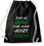 printfashion Alfa 001 - Sportzsák, Tornazsák - Fekete (12545425)