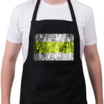 printfashion Sárgasáv minimál - Kötény - Fekete (6082835)