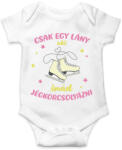 printfashion Csak egy lány aki imád jégkorcsolyázni - Baba Body - Fehér (7160886)