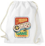 printfashion I paused my game to be here - Sportzsák, Tornazsák - Fehér (13935678)