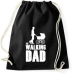 printfashion The walking dad - Sportzsák, Tornazsák - Fekete (1212483)