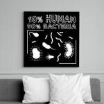 printfashion Ember - baktérium - Vászonkép - Fekete (11946235)